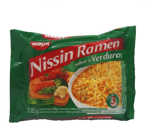 Nissin Ramen Sabor A Verduras 85 Gr