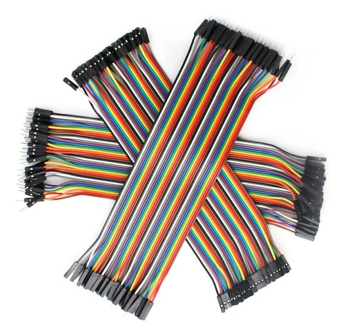 Imagen 1 de 2 de Kit 120 Cables Dupont 20cm Para Arduino Protoboard