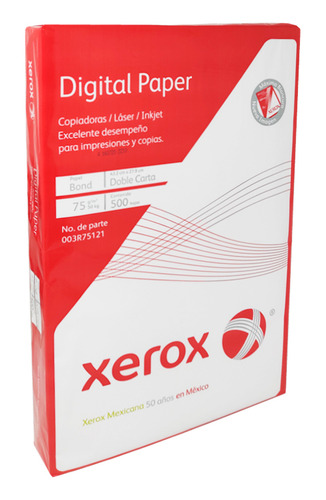 Caja De Papel Cortado Xerox 003r75121 Doble Carta 2500 Hojas