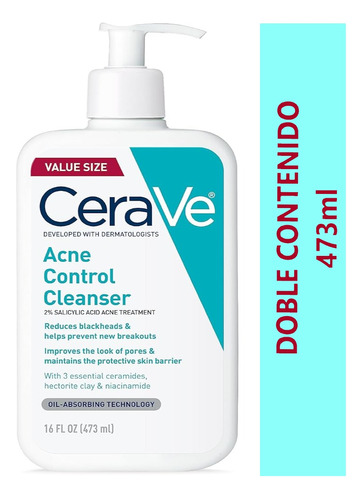 Cerave Limpiador Facial Acne Control Cl - mL a $240