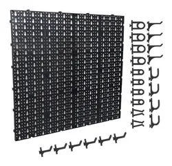 Comprar Pegboard Organizador Painel Modulado Perfurado Ferramentas Com 24 Ganchos no Mercado Livre