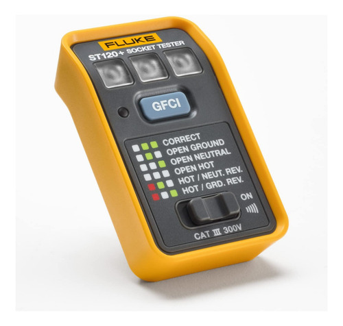 Probador Tomacorrientes St120+ Gfci Con Señal Acústica Fluke