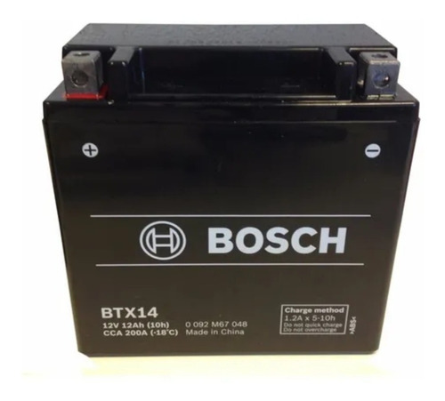 Baterias Bosch Motos Gel Btx14 Ytx14bs Gel Blindada 
