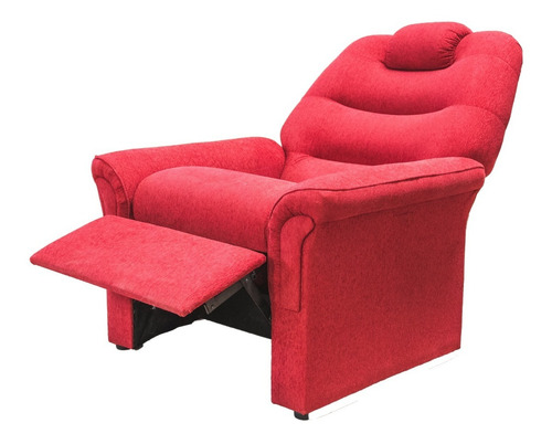 Sillon Reclinable Poltrona Tela Chenille Individual Volcable