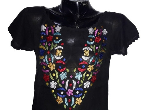 Blusa Hindu Bordada - Talle 42(leer Descripcion)