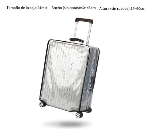 2pz Protector Funda Para Maleta De Viaje Plastico Impermeabl