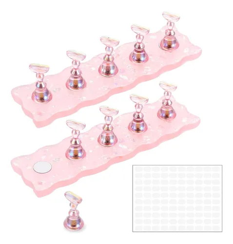 2 Juego De Soporte Para Uñas Para Pintar Uñas, Soporte Para