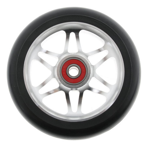 2 Piezas Rueda Scooter Parte Reempalable Multiusos Plata
