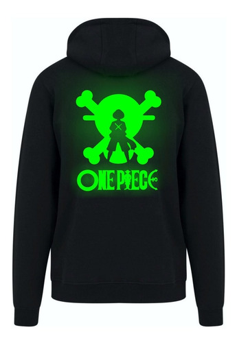 Campera Brilla En La Oscuridad One Piece - Logo