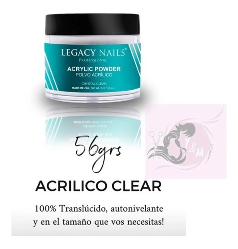 Polvo Acrílico Legacy Nails 56 Gr