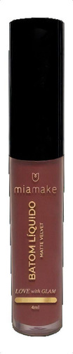 Batom Liquido Matte Velvet By Erick Neto Mia Make Cor Marrom