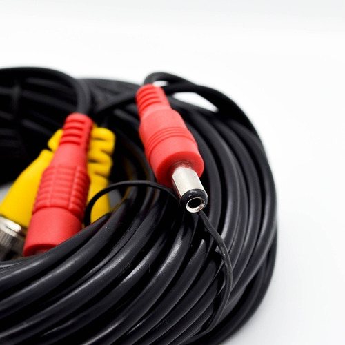 Imagen 5 de 10 de Cable Coaxil 15mts Con Alimentacion Camara. Pv15