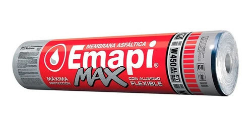 Membrana Asfaltica Aluminio Emapi Max Flexible 40kg W450