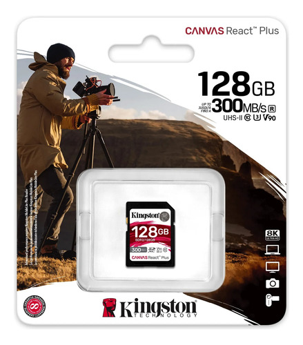 Memoria Sd Kingston Canvas React Plus 128gb Uhs-i Clase 10