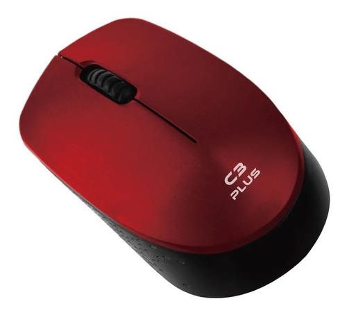 Mouse Óptico Sem Fio C3 Tech M-w17 Wireless Compacto Color Cor Vermelho