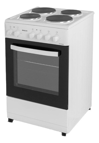 Cocina Eléctrica Philco 4 Hornallas 50 Cm Blanca