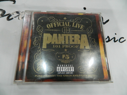 Cd - Pantera - Official Live: 101 Proof