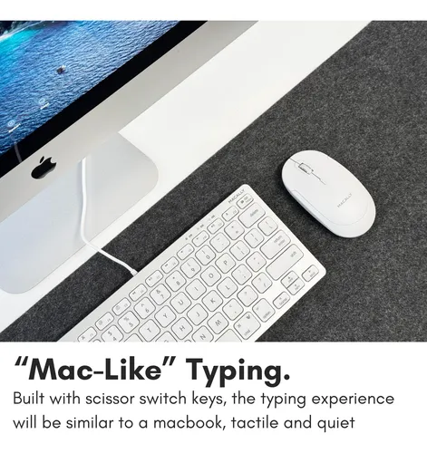 Teclado Macally Ucslimkeycsg Con Cable Usb Tipo C Para Mac/w