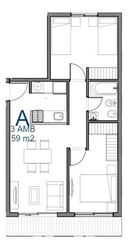 Imagen 9 de 9 de Departamento Caseros Venta 3 Ambientes.