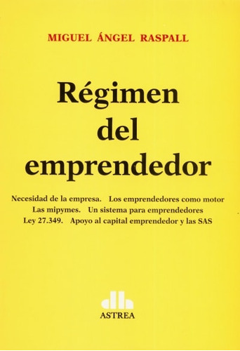 Libro Régimen Del Emprendedor