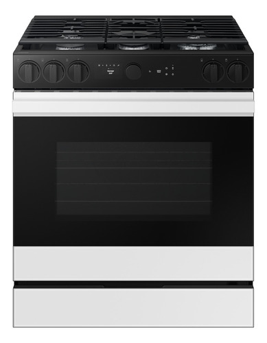 Estufa Samsung Bespoke 5 Quemadores Airfry Smartthings Blanc Color Blanco