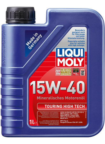 Aceite 15w40 Automovil 1l Mineral Touring Ht Liqui Moly