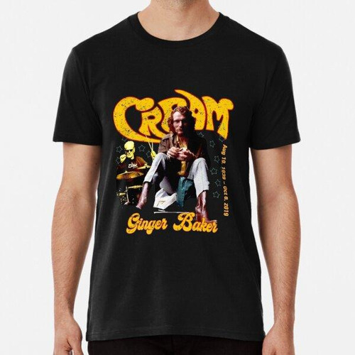 Remera Ginger Baker, Camiseta De Música Rock Retro Vintage P