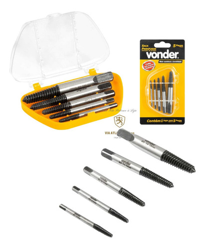 Extrator De Parafusos Espanados Danificados Macho Rosca Kit