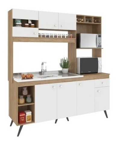 Mueble De Cocina Compacta Moderno Minimal - La Tentación