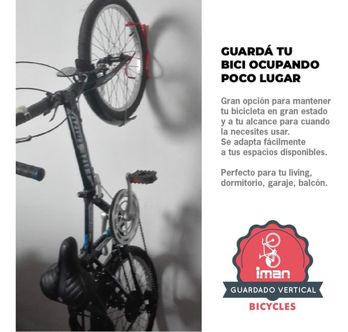 Soporte P Colgar Bicicleta Vertical - Alojamiento Antirobo