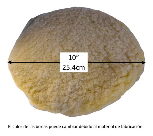 Kit 3 Borlas De 10 Pulgadas Para Pulir
