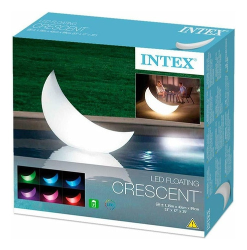 Luz Led Flotante En Forma De Luna -intex