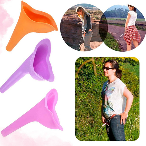 3pzs Orinal Urinal Femenino Portátil Silicona Reutilizable