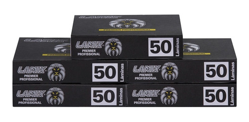 Lâmina Barbear Lamix Black 5 Cartelas C/250 Unidades