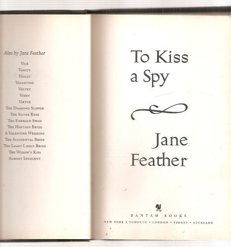 To Kiss A Spy - Jane Feather - Bantam