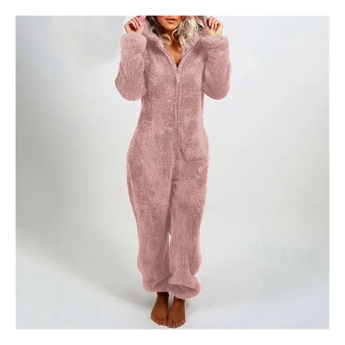 Yi Mono Mujer Con Capucha Manga Larga Pijama Casual