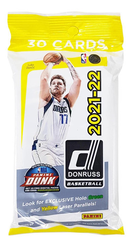 1 Pack -22 Donruss Nba Basketball Cello Pack 30 Cards Per P.