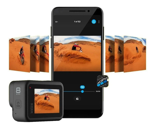 Imagen 7 de 7 de Cámara Gopro Hero 8 Black 4k 12mpx Sumergible Gtia Oficial