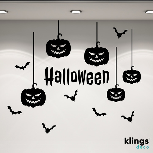 Imagen 6 de 10 de Vidrieras Plotter Vinilos Halloween Fantasmas Calabaza