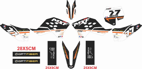 Kit Grafico ( Adesivo ) Mini Moto Mxf 125 2015