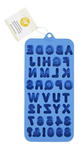 Imagen 1 de 5 de Molde Letras Numeros Silicona Bombones Chocolate Wilton