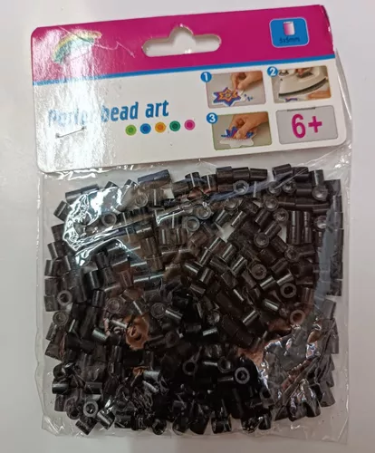 Repuesto Bolsa Con 250 Canutillos Hama Beads Color Negro