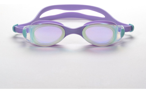 Antiparras Natacion + Tapones Adulto Espejada Uv Proyec Aqua Color Violeta