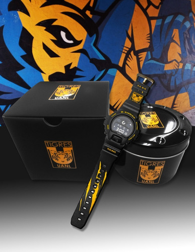 Imagen 9 de 9 de Reloj Casio G-shock Colab Especial Club Tigres Dw-6900ct22-1