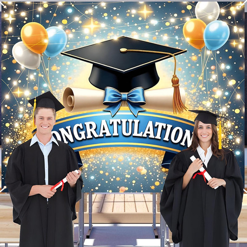 Banner De Decoración De Graduación Banner De Fondo De Gradua