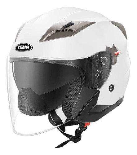 Yema Ym-627 - Casco Abierto Para Motocicleta, Ciclomotor Je.