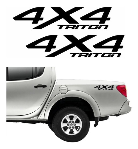 Par Adesivos 4x4 Para Mitsubishi L200 Triton 20148