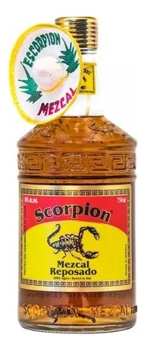Tequila Scorpion Reposado Mezcal 100% Agave Com Escorpião
