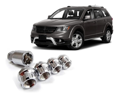 Imagen 1 de 6 de Tuercas De Seguridad 12x1.5 Dodge Journey 08-20 Anti Robo
