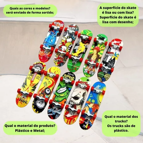 Skate Dedo Infantil 3 Un Presente Fingerboard Lembranca